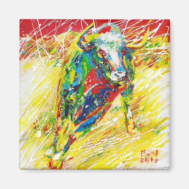 Aimant Taureau 3 par Natalia KURUCH (Devant)