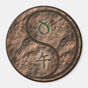 Aimant Taureau & Cheval de terre