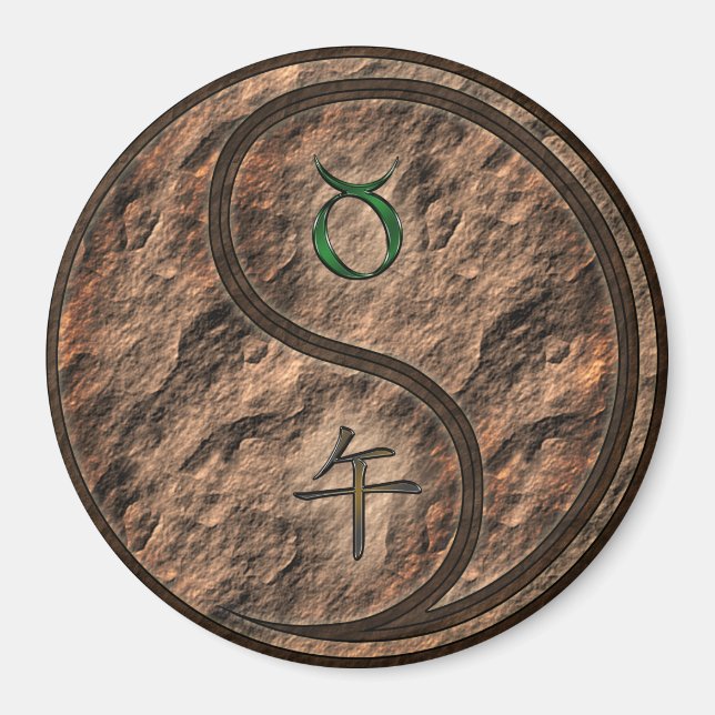 Aimant Taureau & Cheval de terre (Devant)