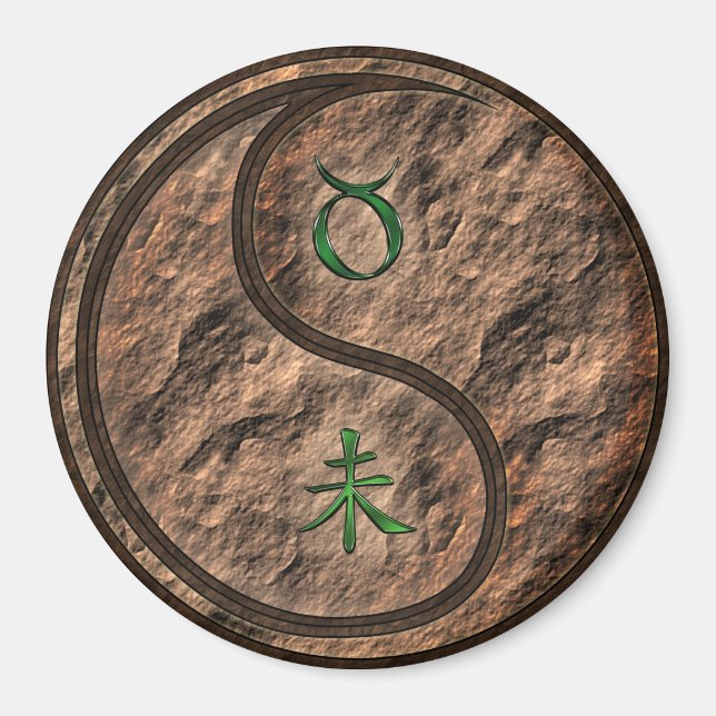 Aimant Taureau & Chèvre de terre (Devant)