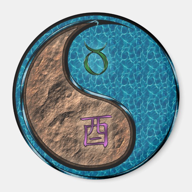 Aimant Taureau & Coq d'Eau (Devant)