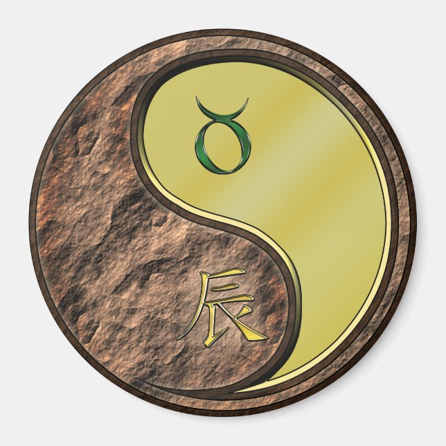 Aimant Taureau & Dragon de Métal (Devant)