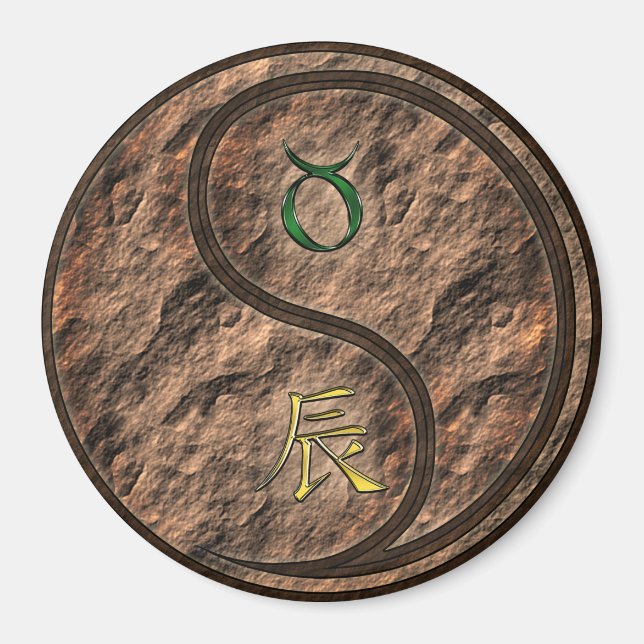 Aimant Taureau & Dragon de Terre (Devant)