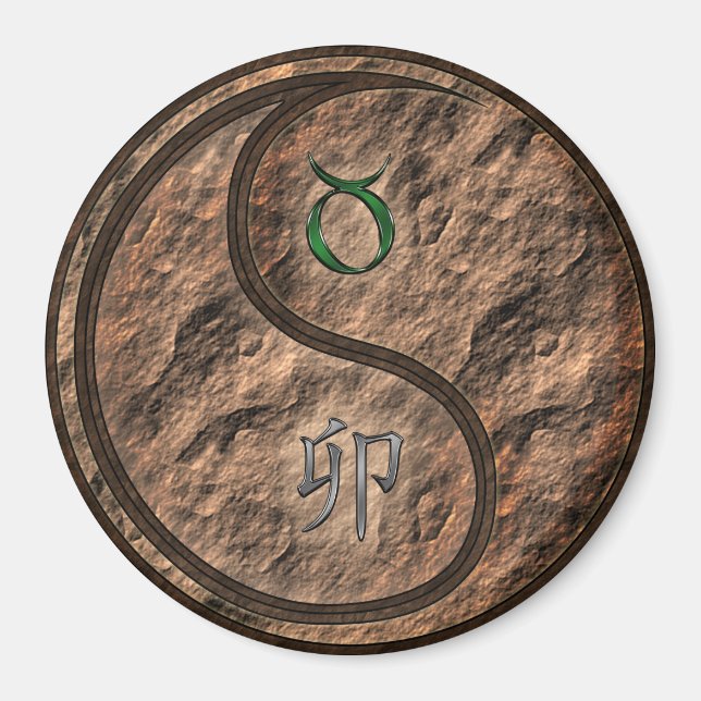 Aimant Taureau & Lapin de Terre (Devant)