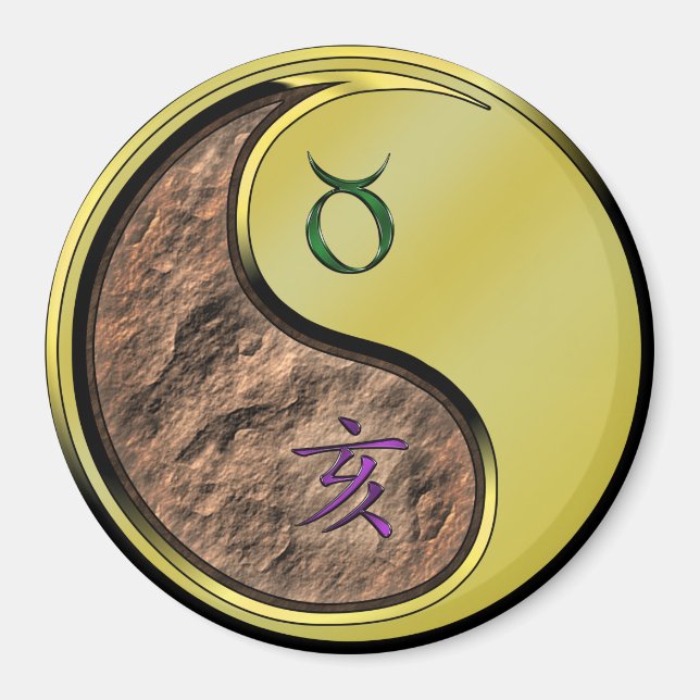 Aimant Taureau & Métal Sanglier (Devant)