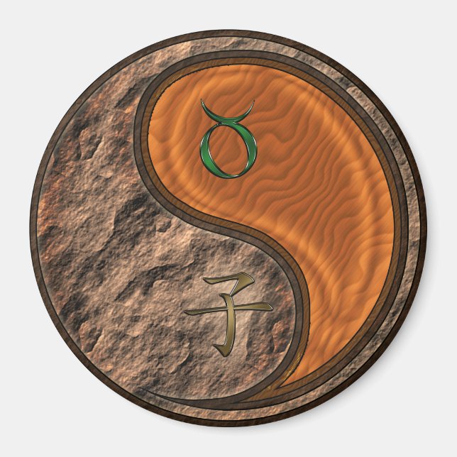 Aimant Taureau & Rat de bois (Devant)