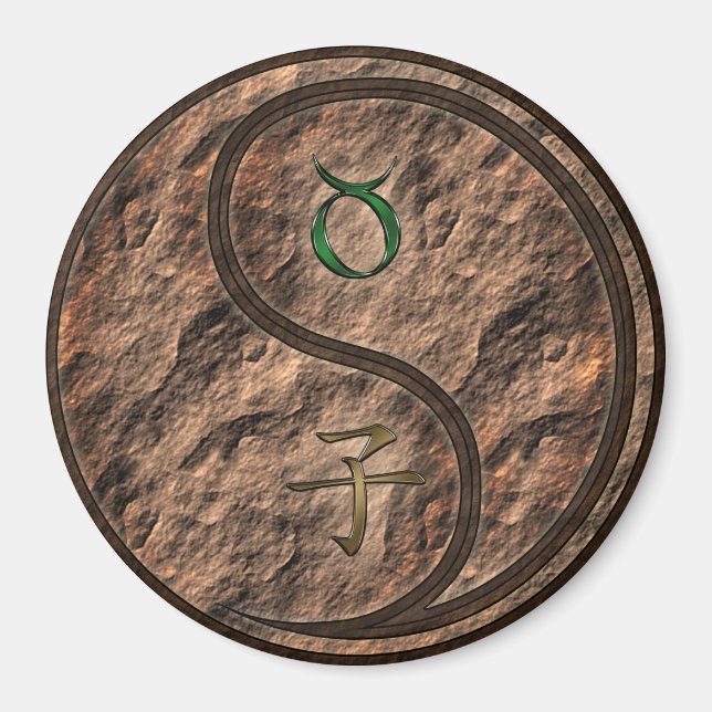 Aimant Taureau & Rat de terre (Devant)