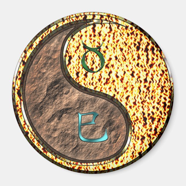 Aimant Taureau & Serpent de feu (Devant)