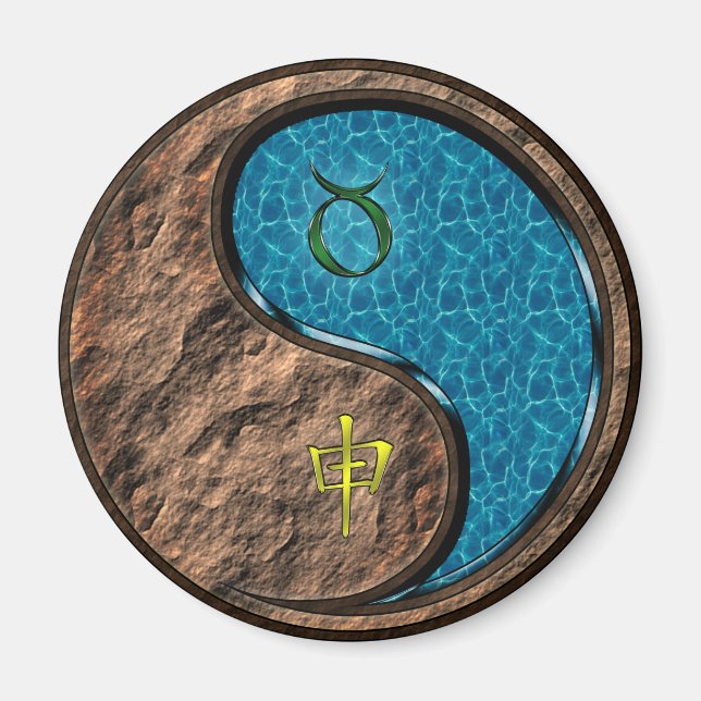 Aimant Taureau & Singe d'eau (Devant)