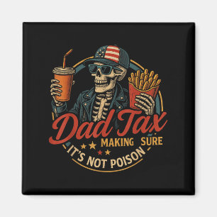Aimant Taxe Papa Drôle Fête des Pères & 4 Juillet