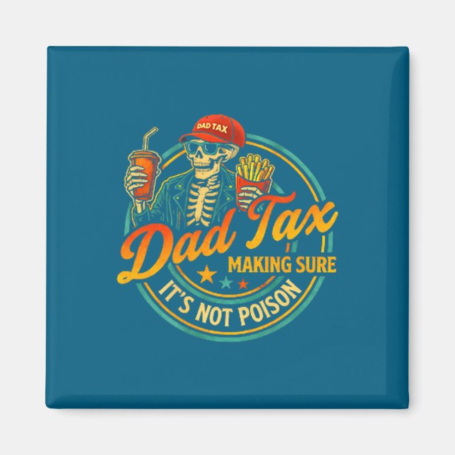 Aimant Taxe Papa Vérification que c'est de l'art (Devant)