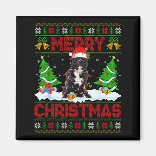Aimant Tbull Dog Sweat-shirt Noël Moche Drôle Amoureux de