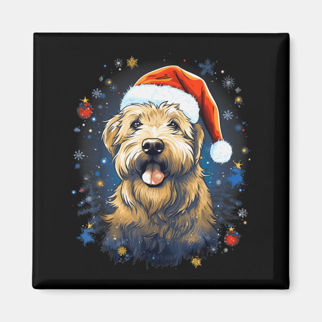 Aimant Tchiens à Noël Terrier Irlandais à poil doux Noël  (Devant)