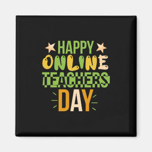 Aimant Teacher Art Happy Online Teacher Day