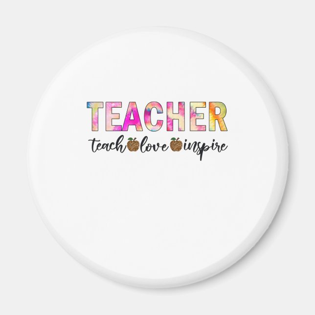 Aimant Teacher Art Teach Love Inspire (Devant)