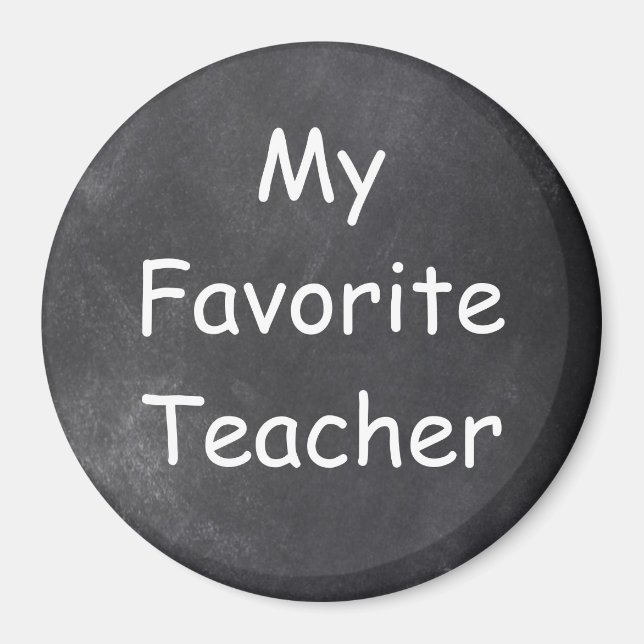 Aimant Teacher Chalkboard Design Venin Idea (Devant)