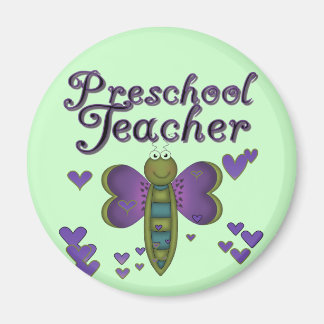 Aimant Teacher de papillon Tshirts et cadeaux