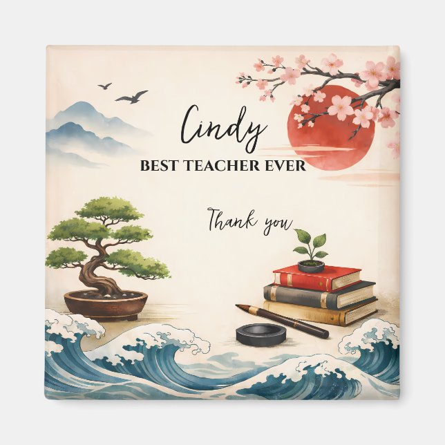 Aimant Teacher Thank You Gift | End of School Year (Devant)