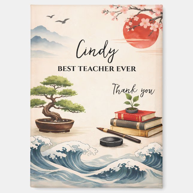 Aimant Teacher Thank You Gift | End of School Year (Recto)