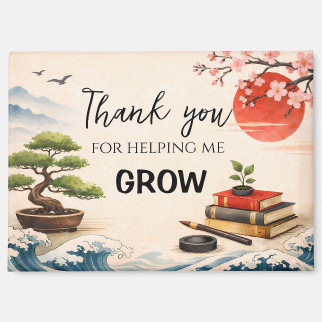 Aimant Teacher Thank You Gift | End of School Year (Recto)