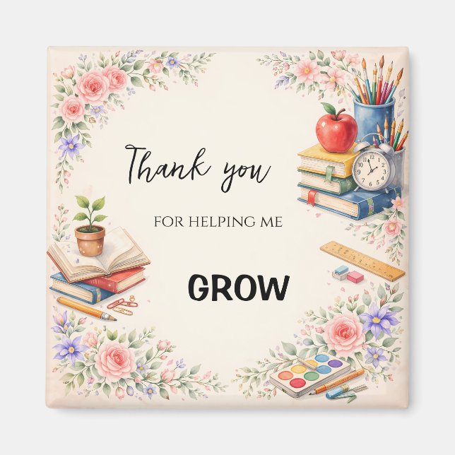 Aimant Teacher Thank You Gift | End of School Year (Devant)