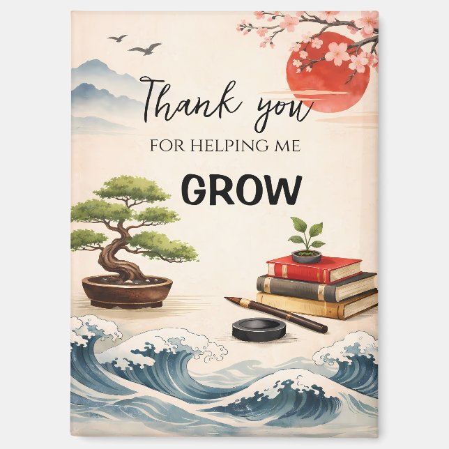 Aimant Teacher Thank You Gift | End of School Year (Recto)