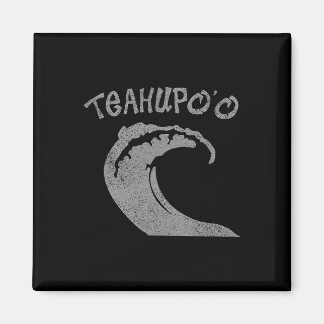 Aimant Teahupoo Surf Surf vintage  (Devant)