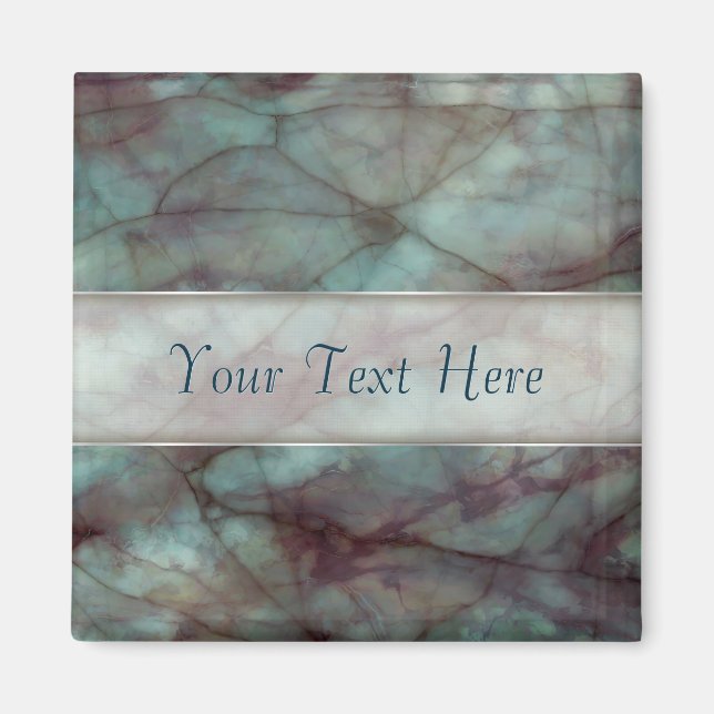 Aimant Teal and Purple Fluorte Marble (Devant)