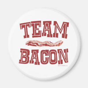 Aimant Team Bacon Fun Breakfast Love Slogan