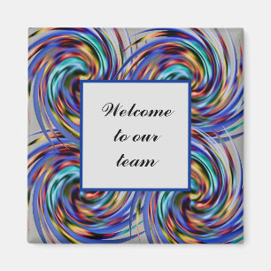 Aimant Team Member Welcome Colorful Business