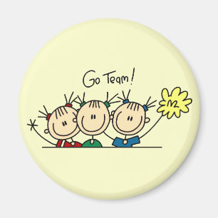 Aimant Team Sport Cheerleleader Tshirts et cadeaux