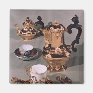 Aimant Teapot, sucrerie, chocolat et tasse