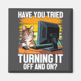 Aimant Tech Suprt Humour I Chat Ingénieur Informatique Me