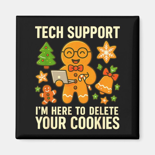 Aimant Tech Suprt je suis là pour supprimer vos cookies F (Devant)