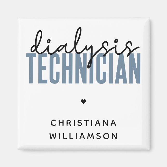 Aimant Technicien en dialyse personnalisé | Cadeaux pour  (Devant)