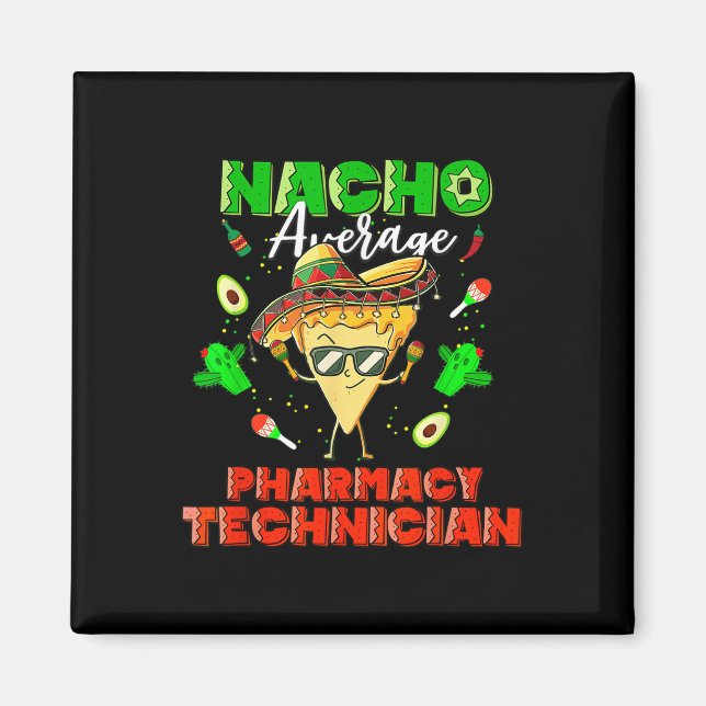 Aimant Technicien en pharmacie mexicain Nacho (Devant)