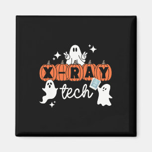 Aimant Technicien technique Halloween Squad Xray Citrouil