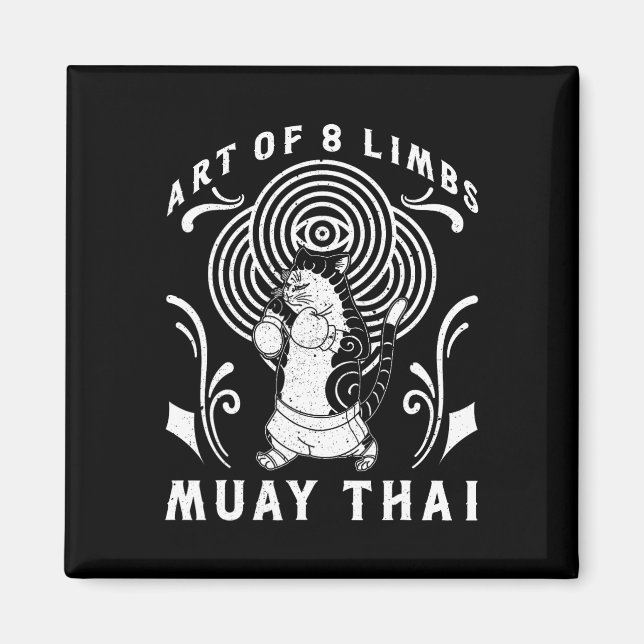 Aimant Technique de combat de Muay Thai Thaïlande Poing G (Devant)