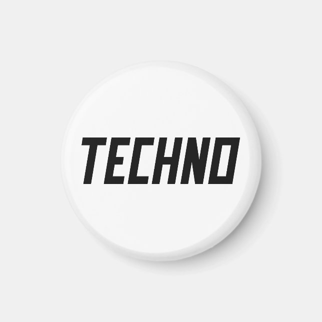 Aimant TECHNO Music (Devant)