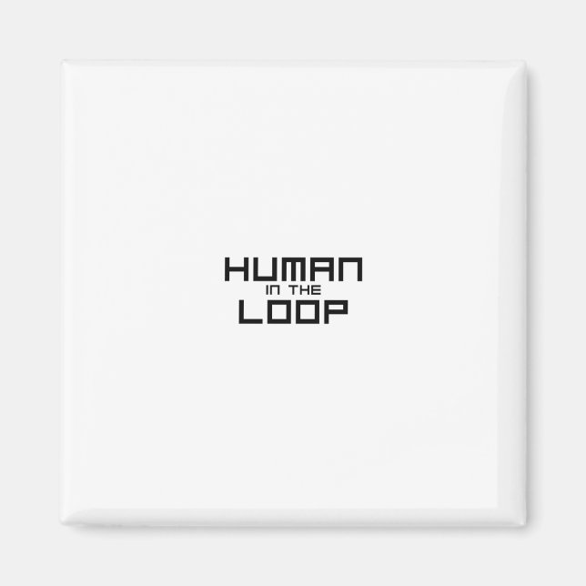 Aimant Technologie minimaliste avec intervention humaine (Devant)