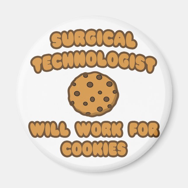 Aimant Technologue chirurgical .. Travail pour les cookie (Devant)