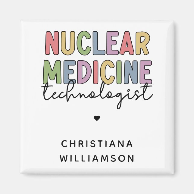 Aimant Technologue en médecine nucléaire sur mesure CNMT  (Devant)