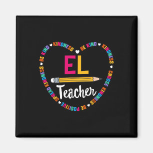 Aimant Tee Back To School El Prof D'apprentissage Anglais
