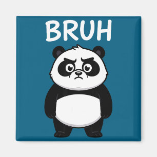 Aimant Tee Cool Bruh Panda Drôle Dessin Animé Ours Hommes