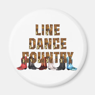 Aimant TEE Country Line Dance