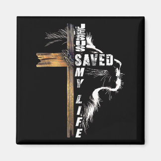 Aimant Tee Jésus-Christ a sauvé la vie Cadeau
