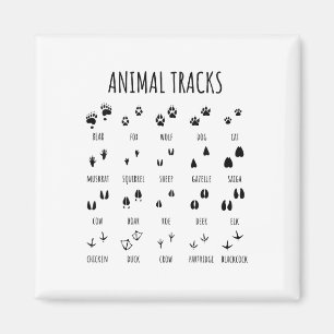 Aimant Tee Nature Explorer Empreintes Animales Pour Campi
