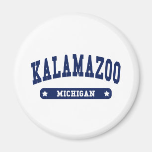 Aimant tee - shirts de style du collège Kalamazoo Michig