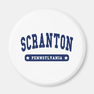 Aimant tee - shirts de style Scranton Pennsylvania Colleg