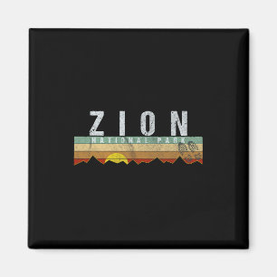 Aimant Tee Zion National Park Camping Randonnée Tee 1 